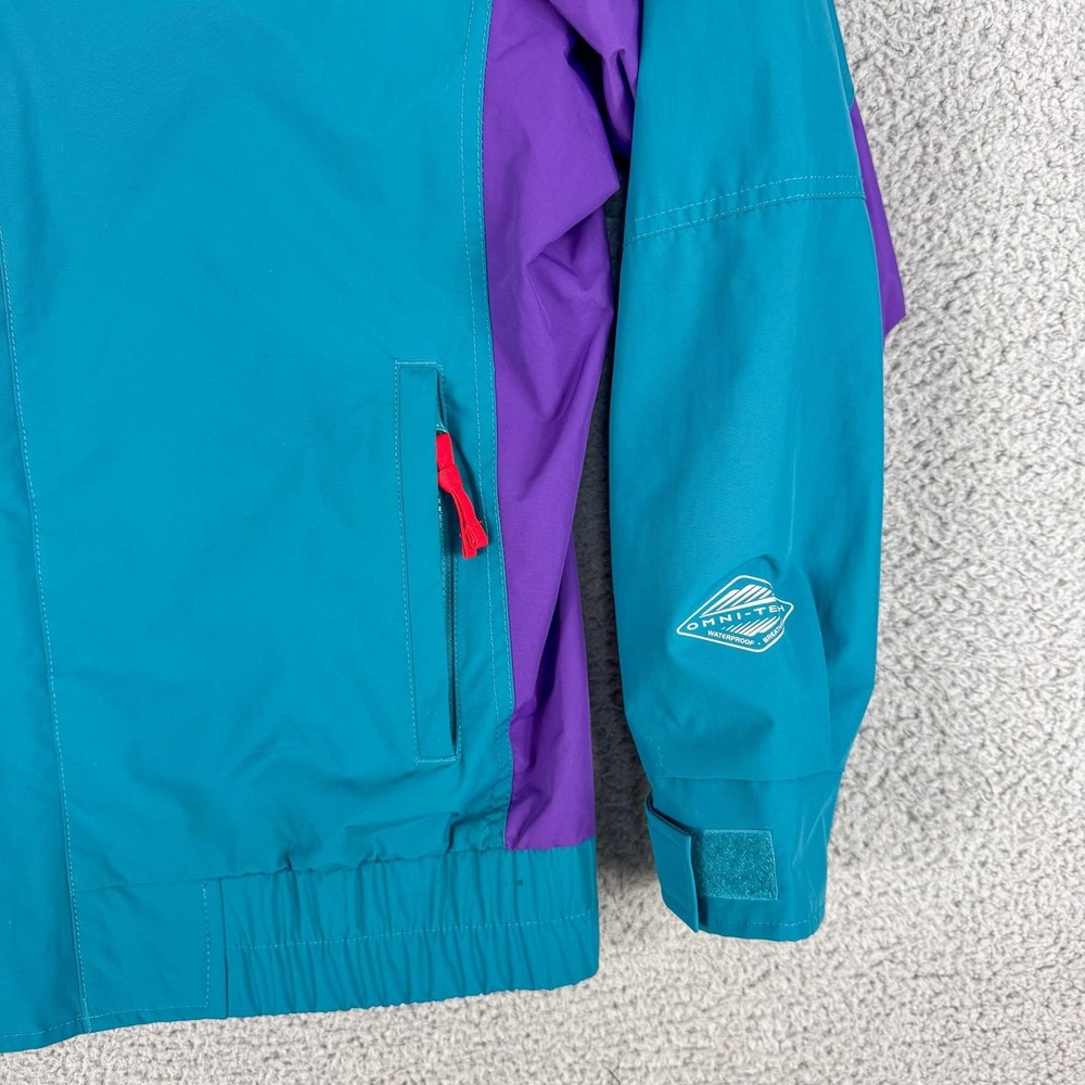 Columbia Bugaboo Omni-Tech Jacket Mens Medium Blue Ski Coat Waterproof Shell - Picture 6 of 15